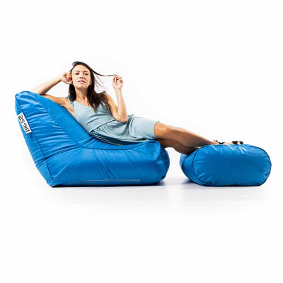 Fauteuil Pouf Extérieur Bleu Turquoise