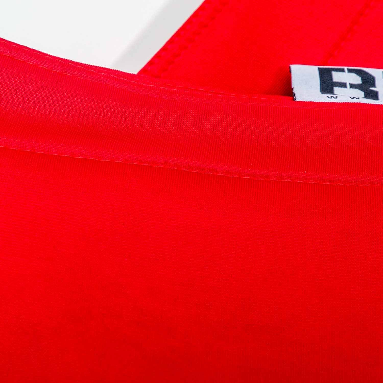 Housse pouf piscine rectangulaire vide Rouge