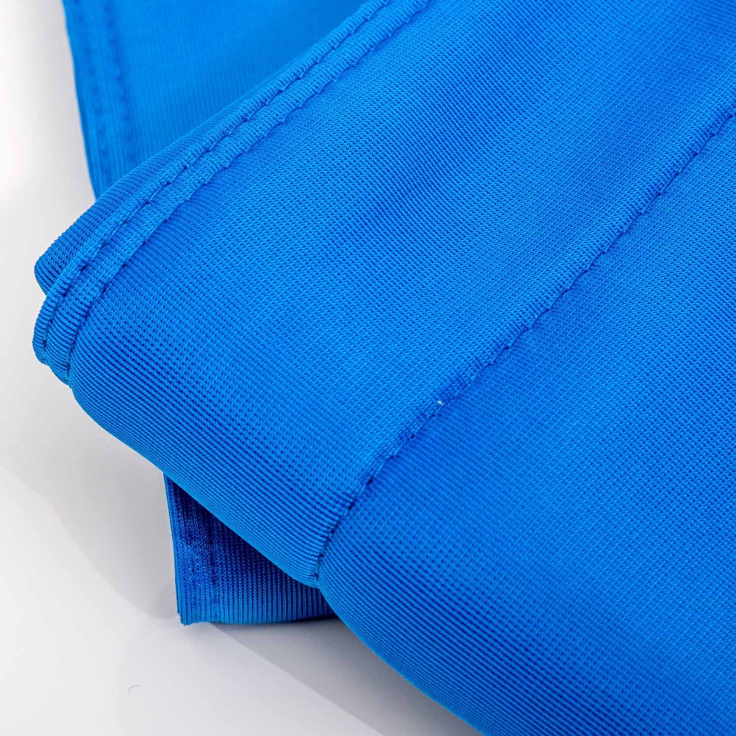 Housse pouf piscine rectangulaire vide Bleu