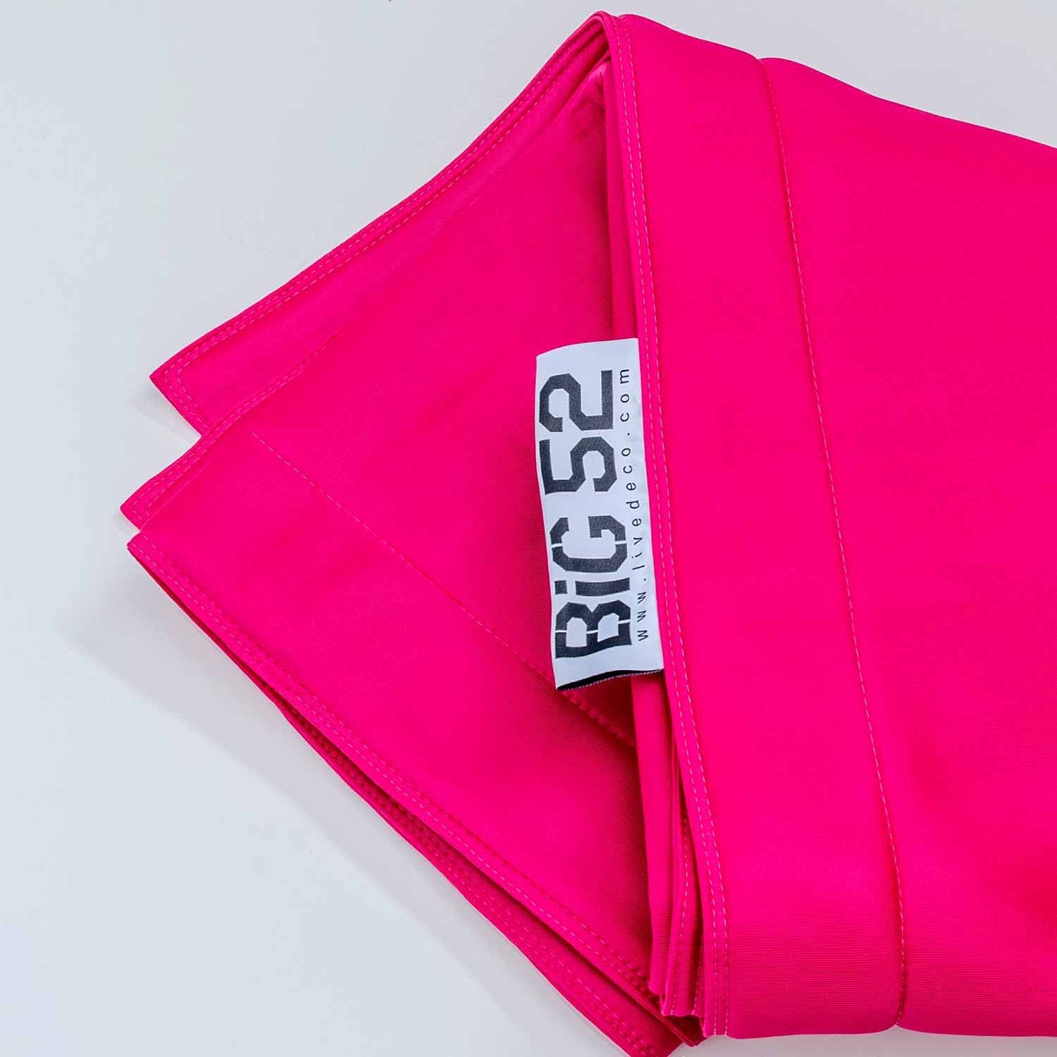 Housse pouf piscine rectangulaire vide Rose