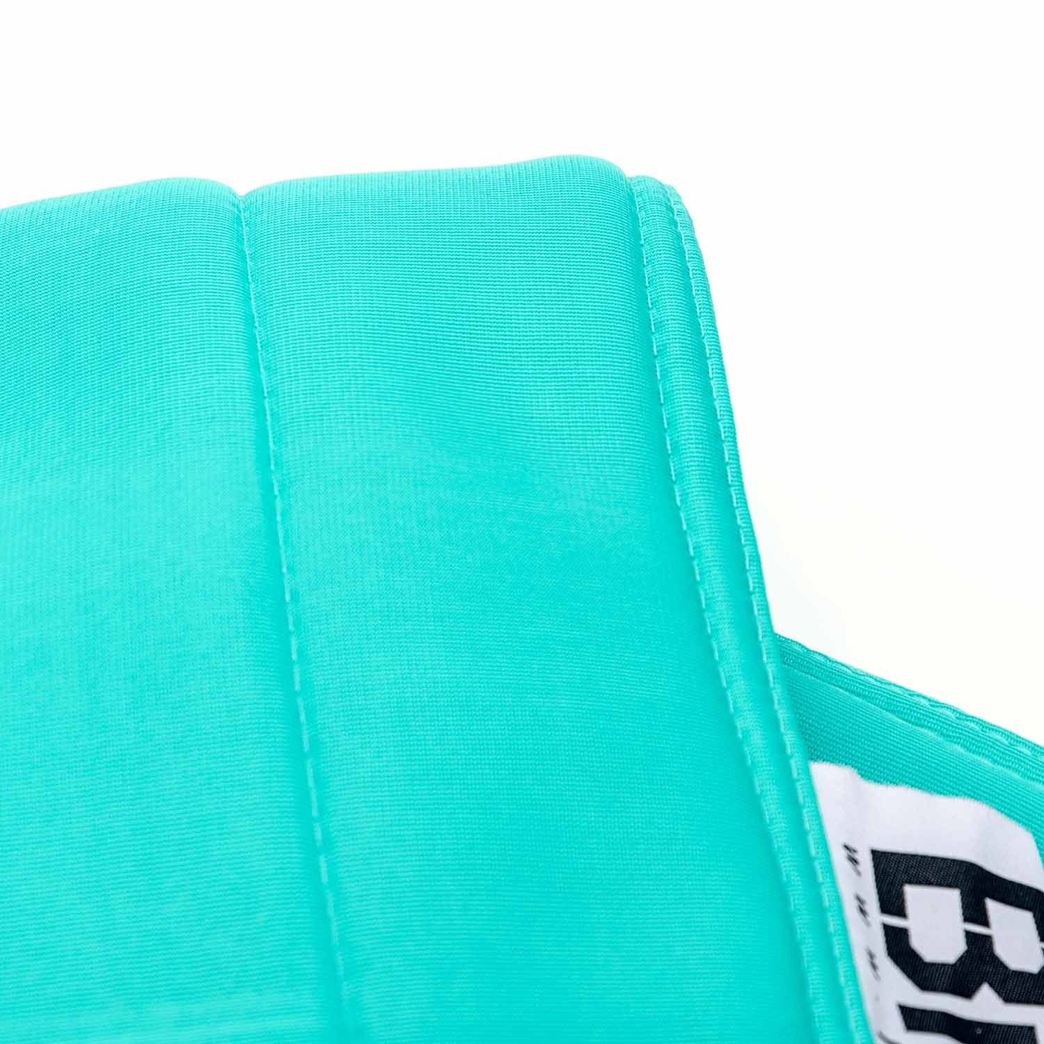 Housse pouf piscine rectangulaire vide Turquoise