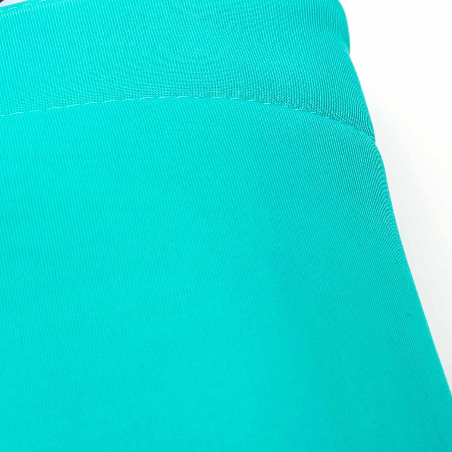Housse pouf piscine rectangulaire vide Turquoise