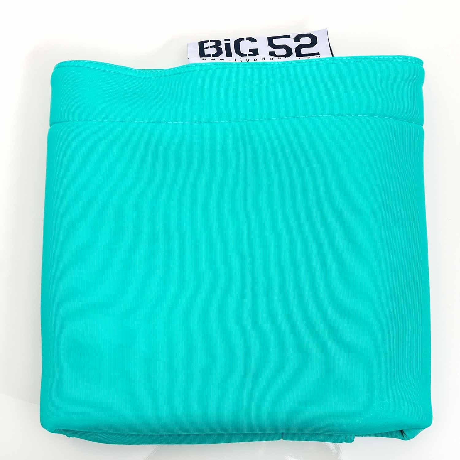 Housse pouf piscine rectangulaire vide Turquoise