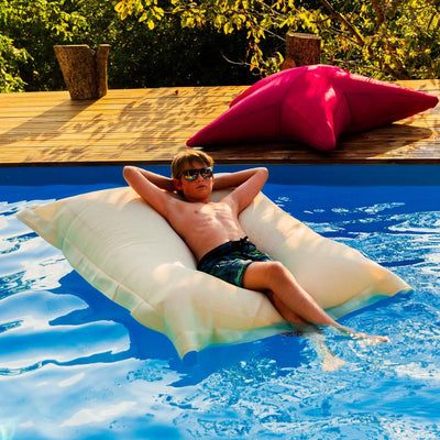 Pouf Piscine Beige
