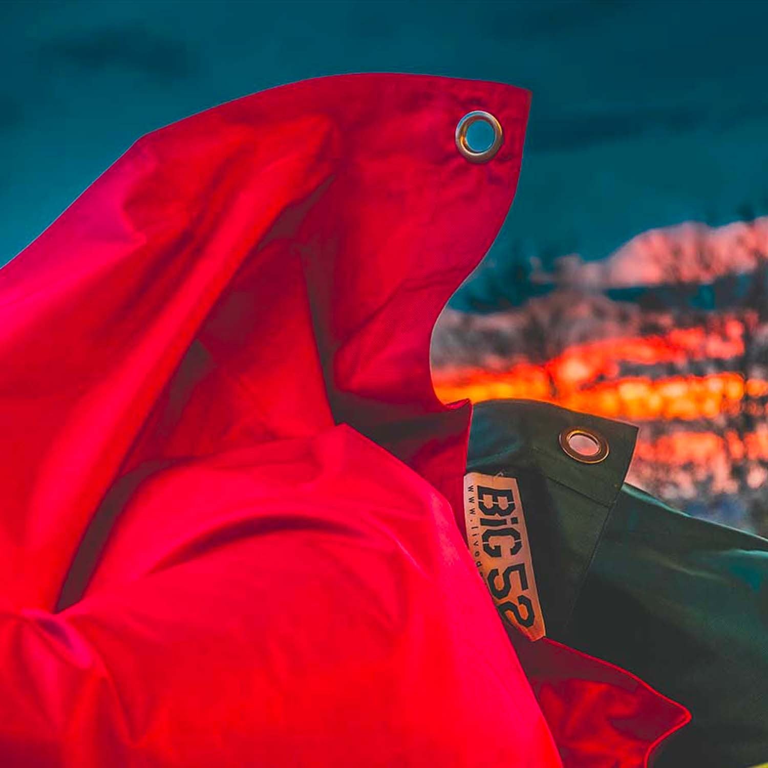 Outdoor Pouf Orange IRON RAW