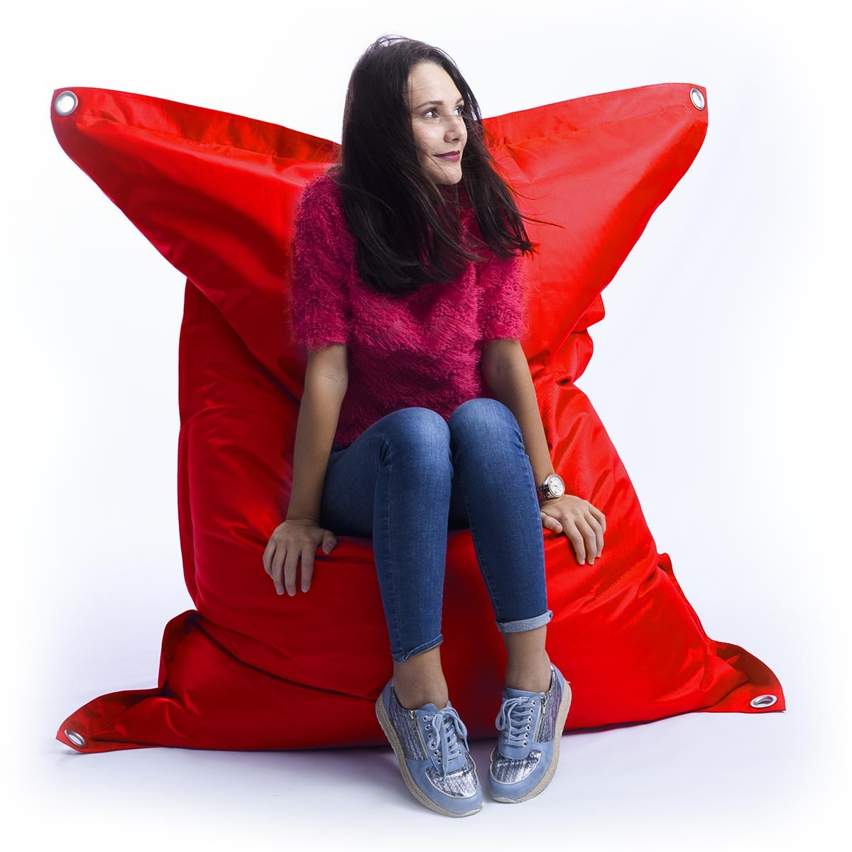 Pouf Esterno Rosso IRON RAW