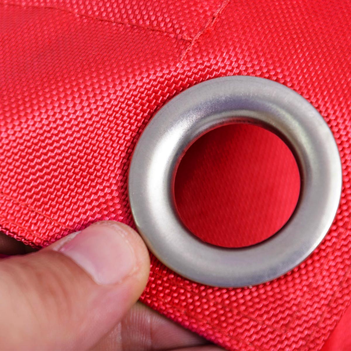 Outdoor Red Pouf IRON RAW