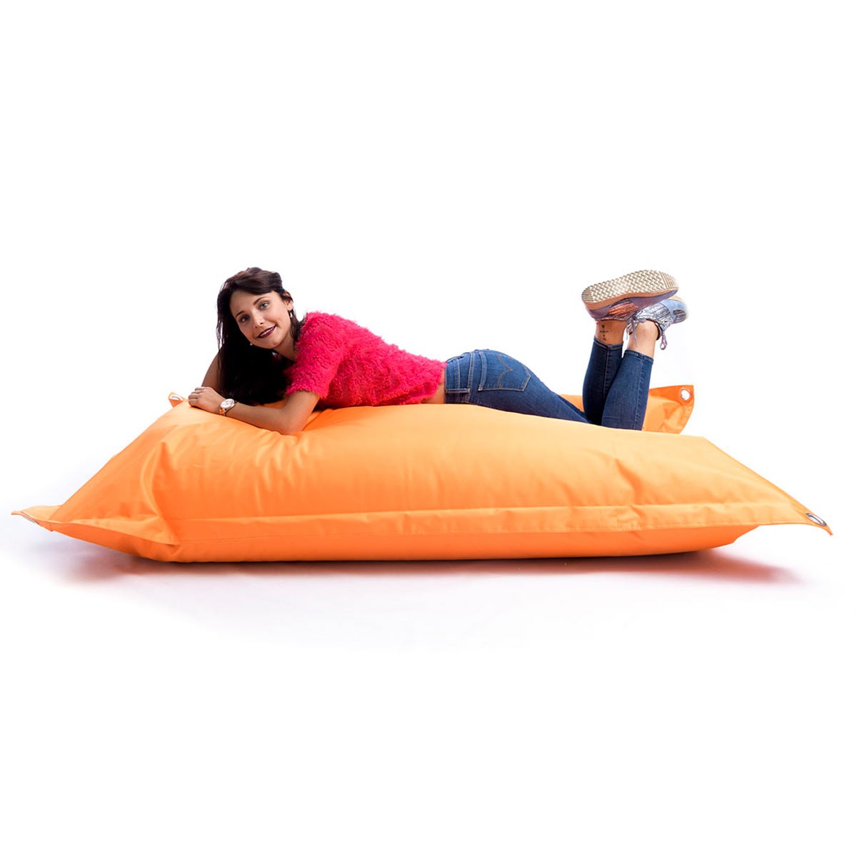 Outdoor Pouf Orange IRON RAW