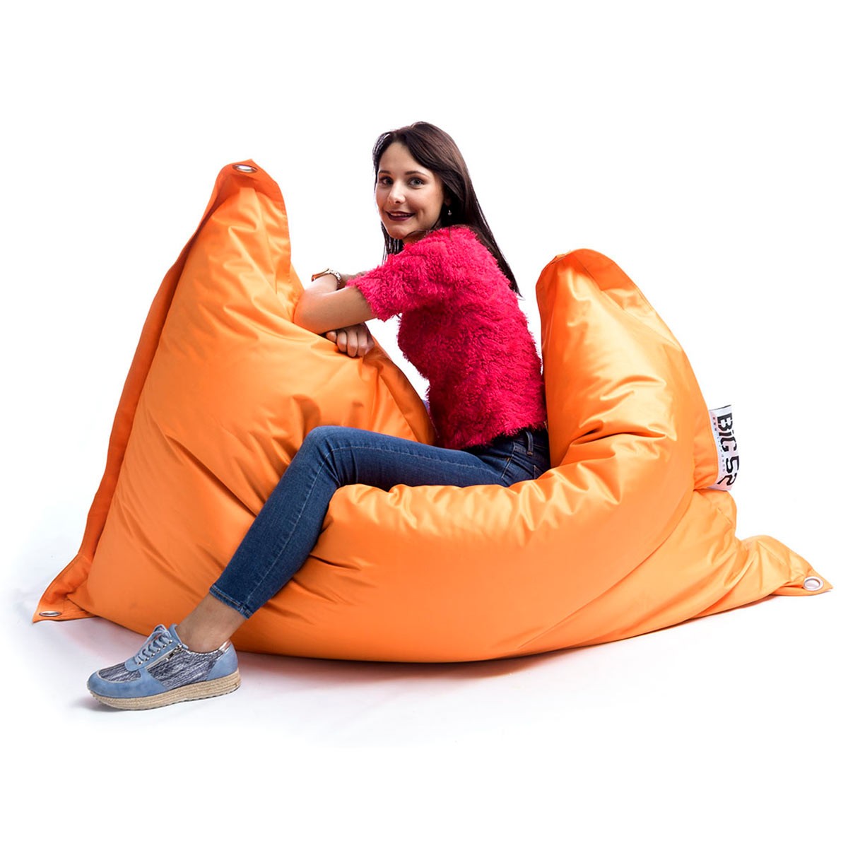 Pouf Extérieur Orange IRON RAW