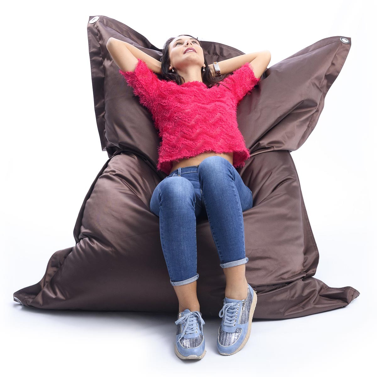 Pouf Esterno Marrone IRON RAW