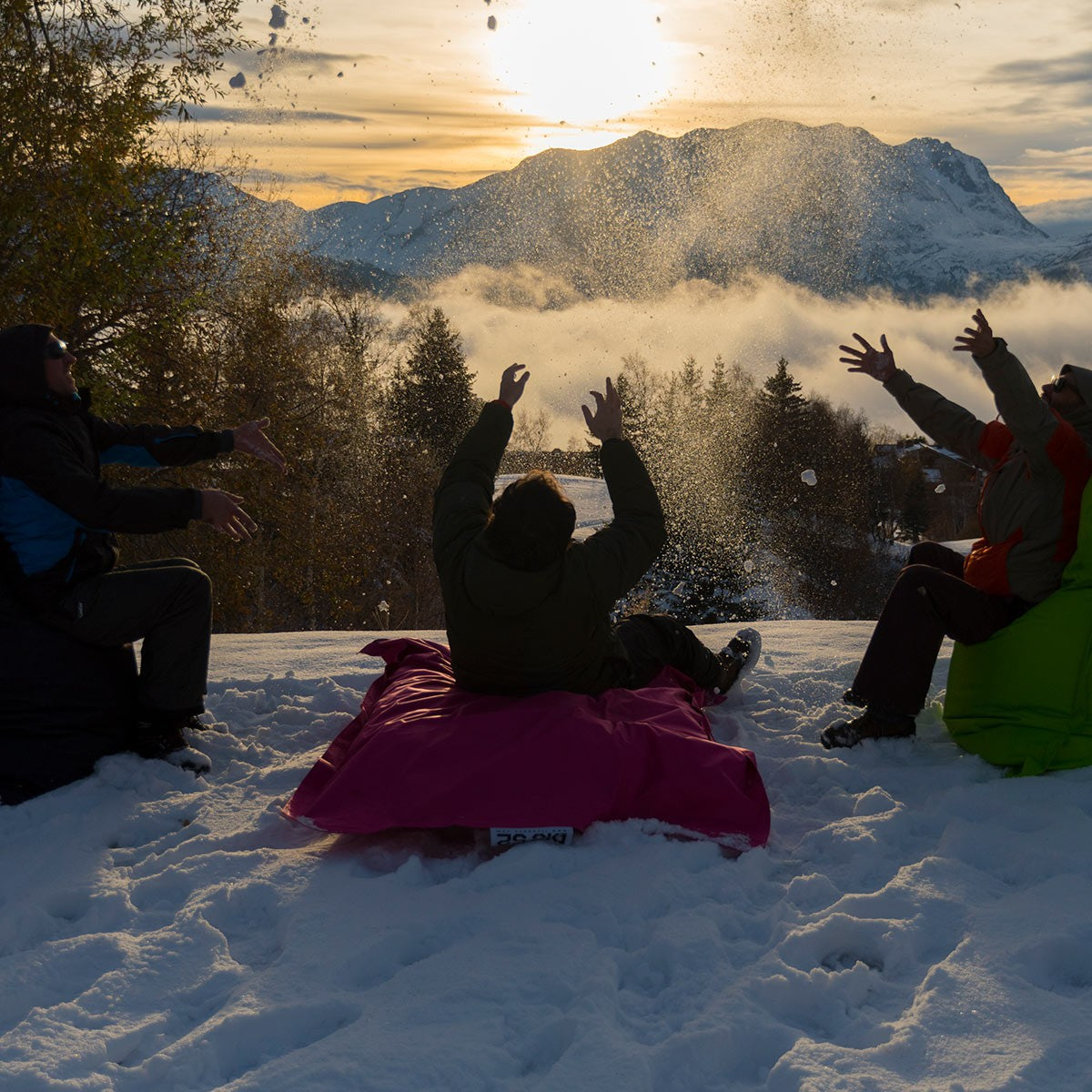 Pouf Géant XXL Gris