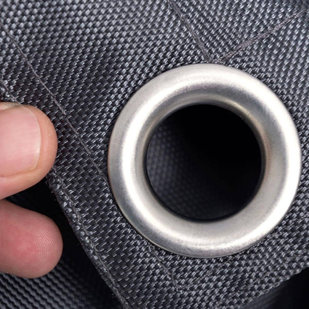 Leerer Außenpoufbezug IRON RAW Anthrazit