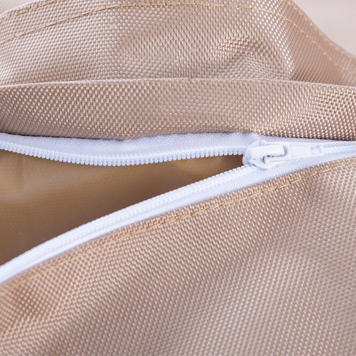 Empty Outdoor Pouf Cover IRON RAW Sand Beige