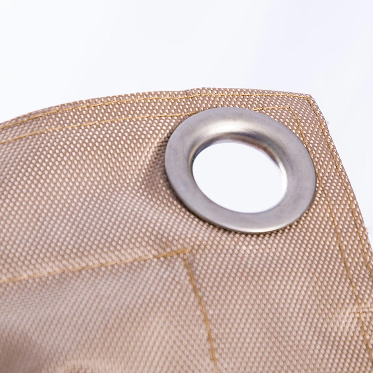 Empty Outdoor Pouf Cover IRON RAW Sand Beige