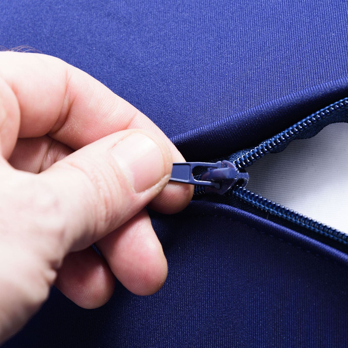 Pouf Berlingot Stretch Bleu Marine