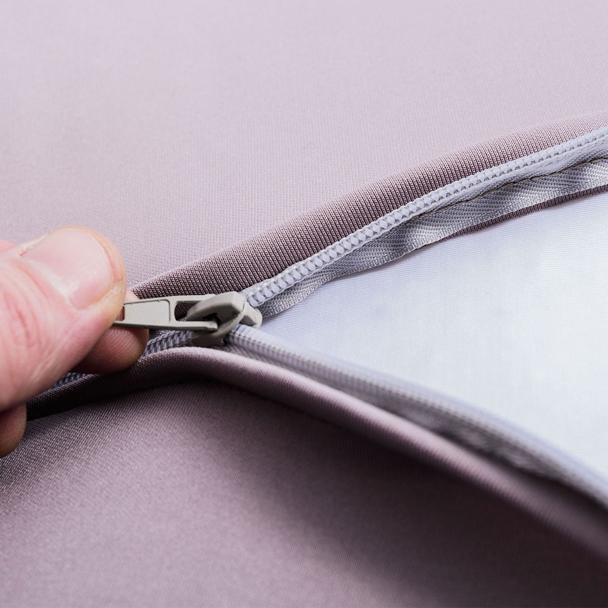 Pouf Repose Pieds Stretch Taupe