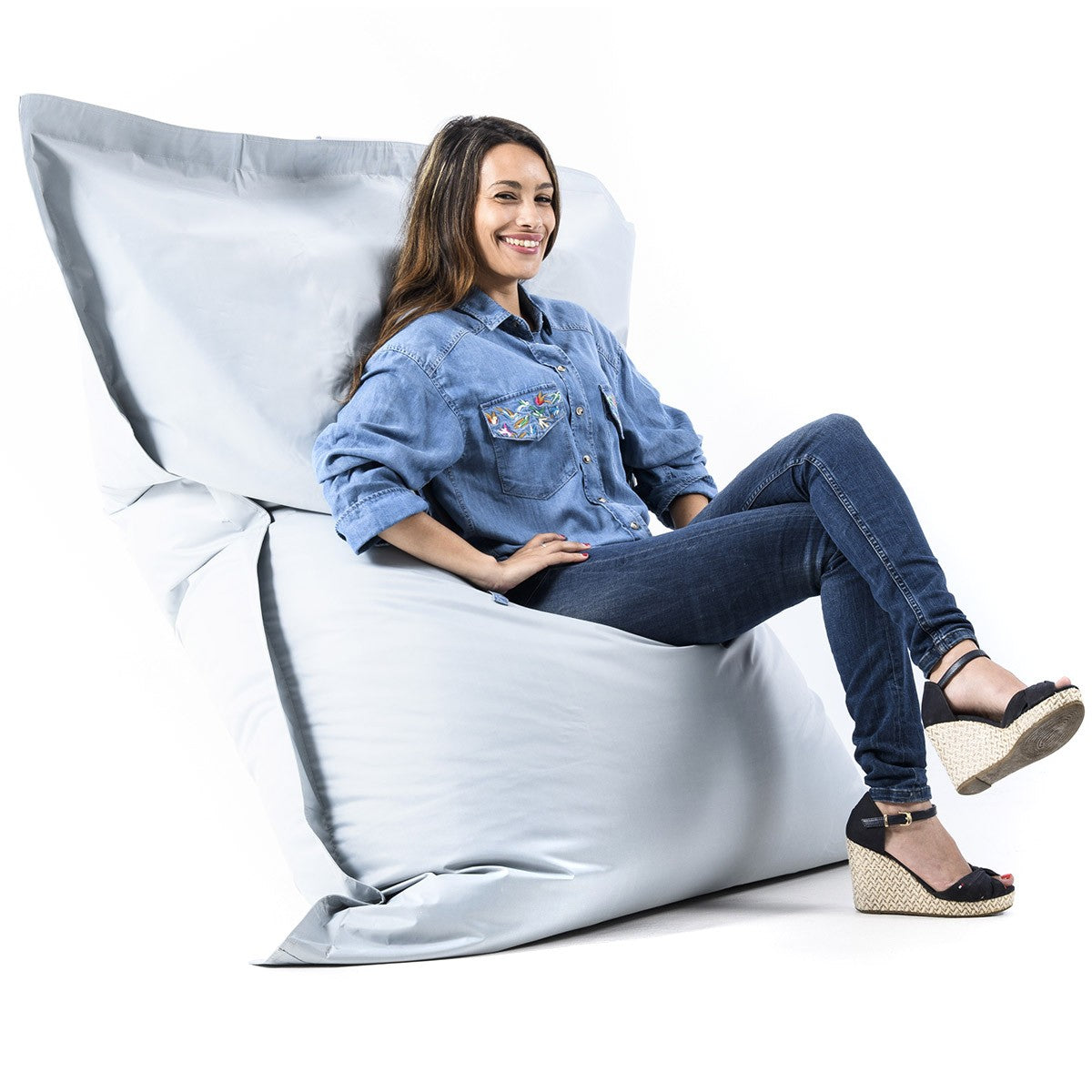 Pouf Géant XXL Gris