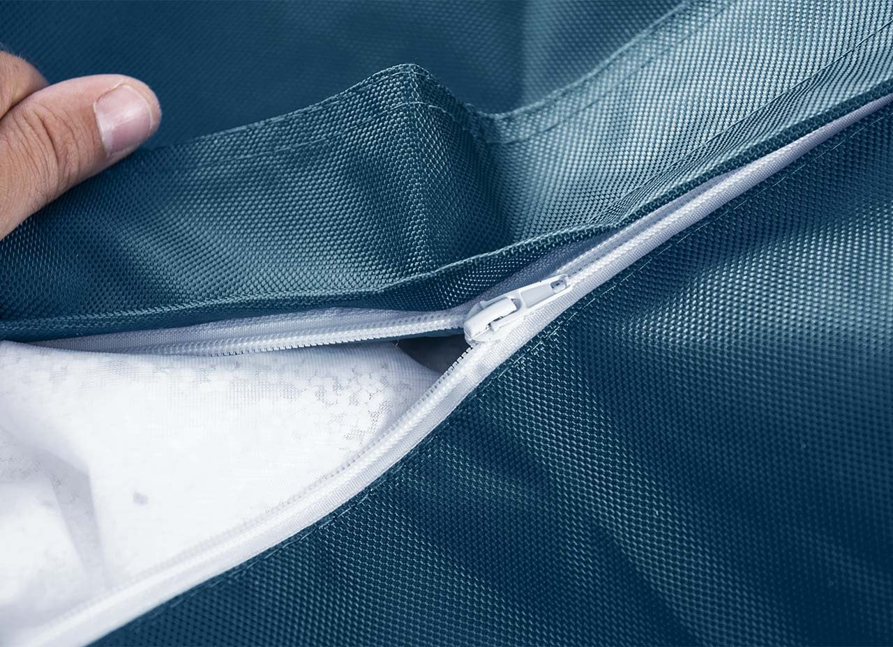 Pouf Extérieur Pétrole IRON RAW