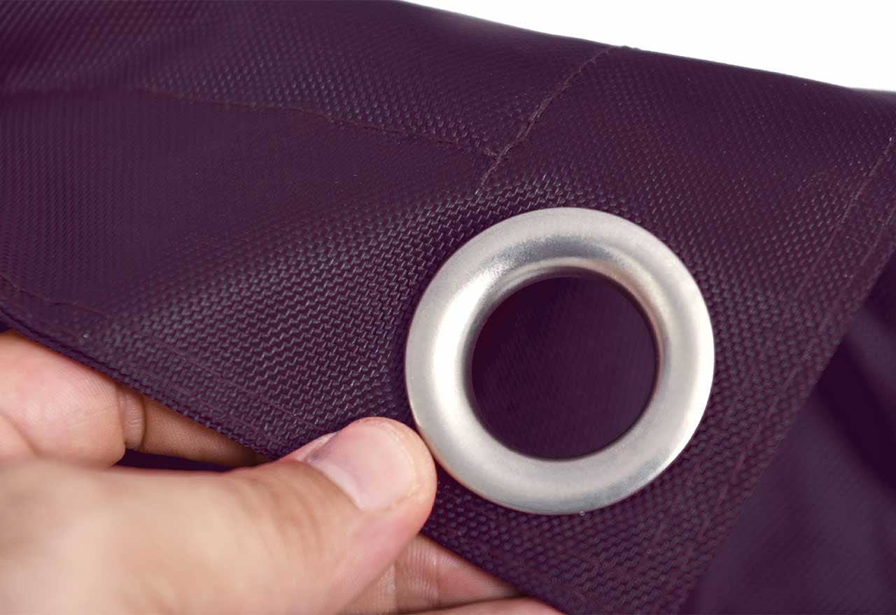 Outdoor Pouf Eggplant IRON RAW