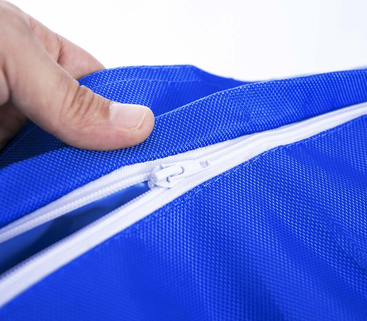 Außenpouf Blau IRON RAW