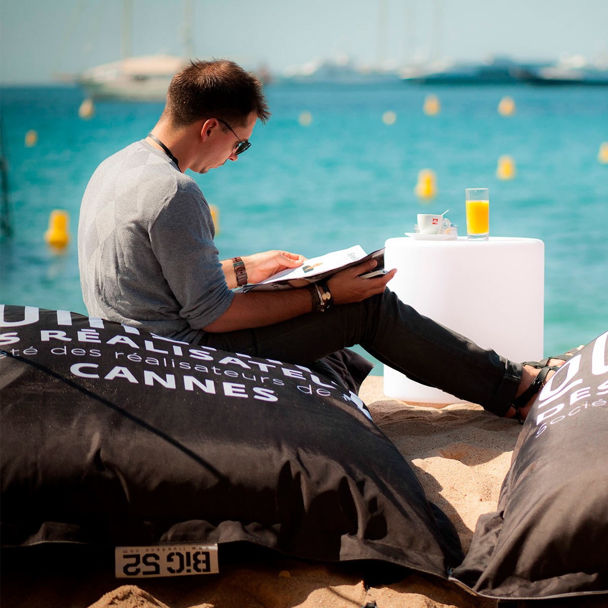 Pouf Géant XXL Anthracite