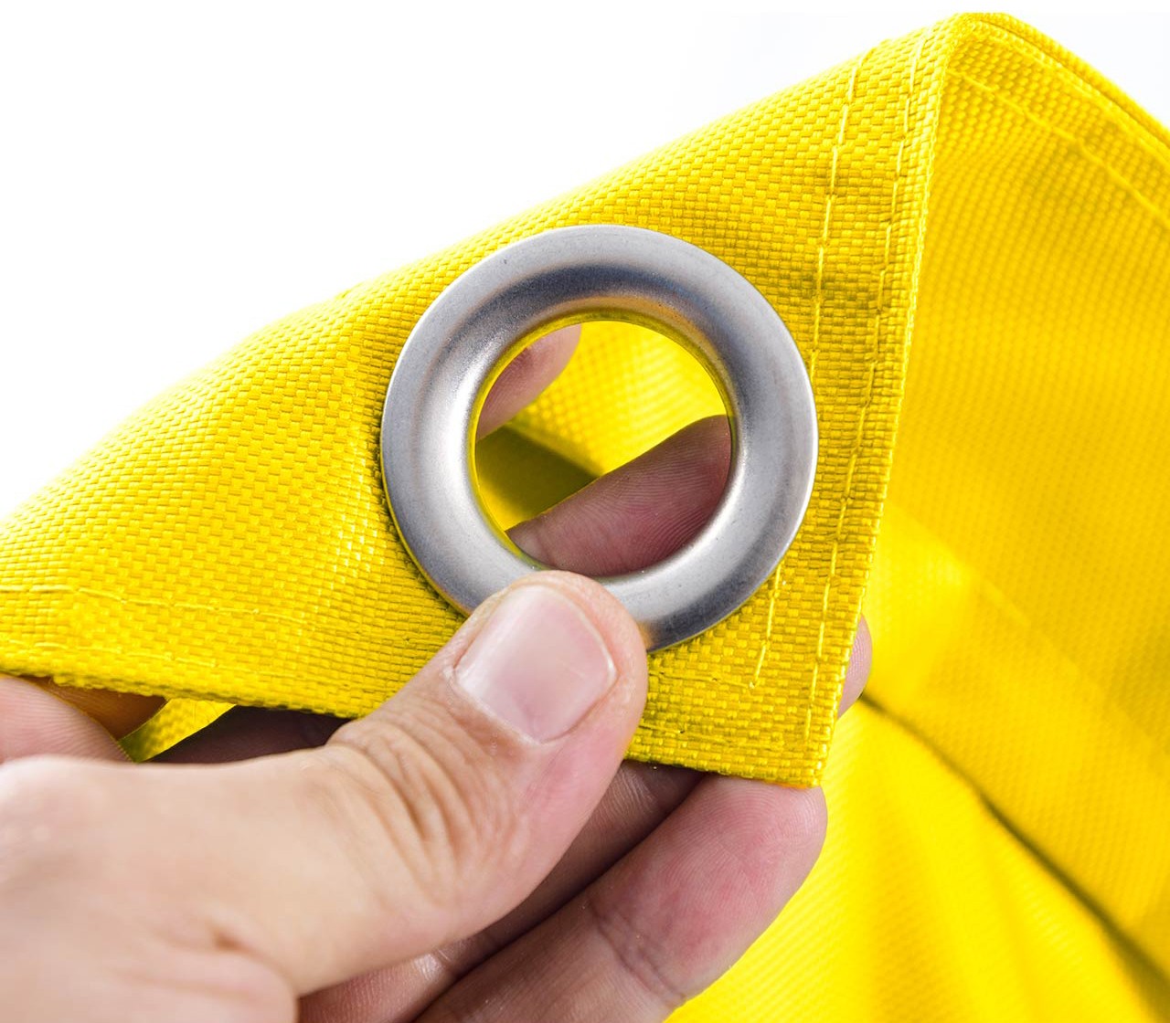 Yellow Outdoor Pouf IRON RAW