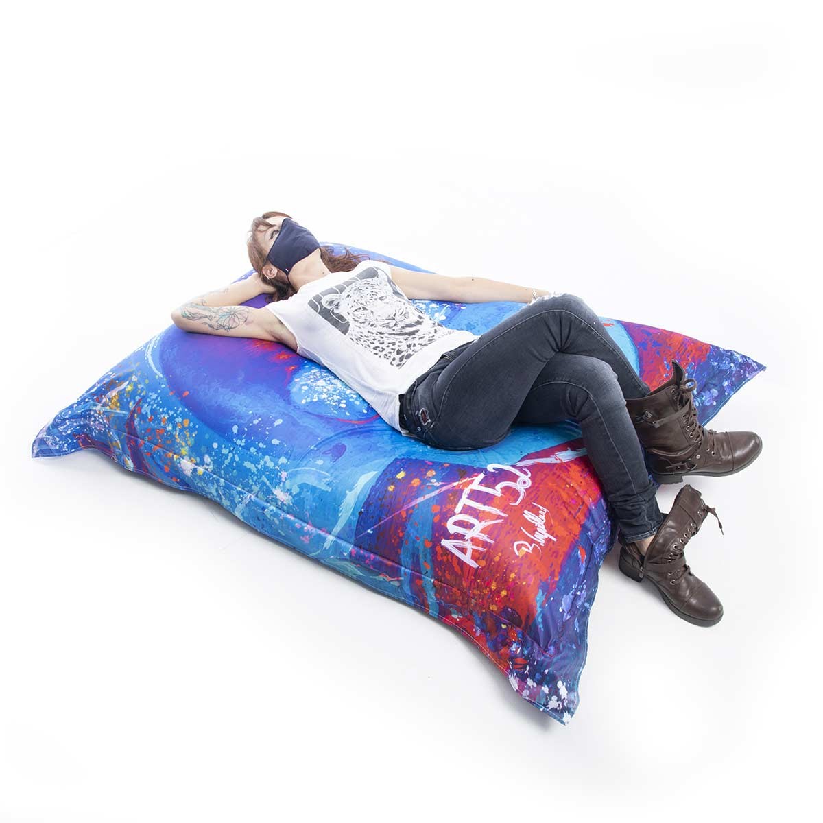 Puff Gigante ART52® - Vanidad Azul