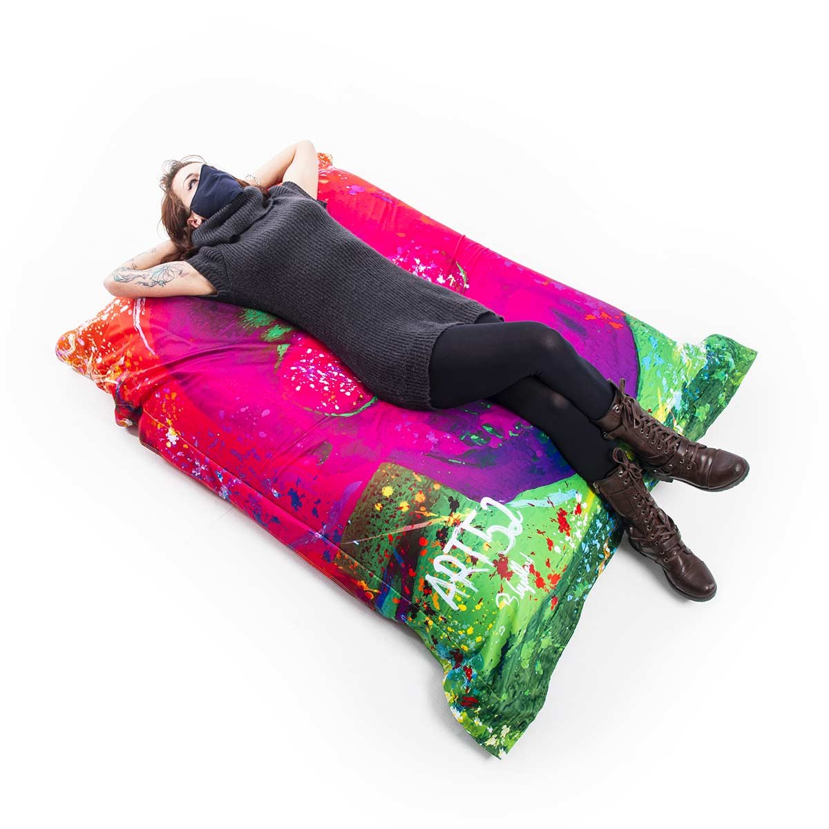 Pouf Géant ART52® - Vanité Rose