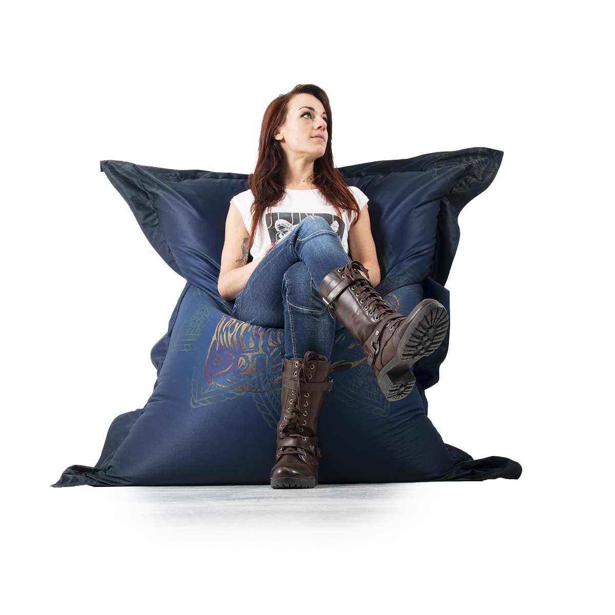 Pouf Gigante ART52® - Teschio in Oro