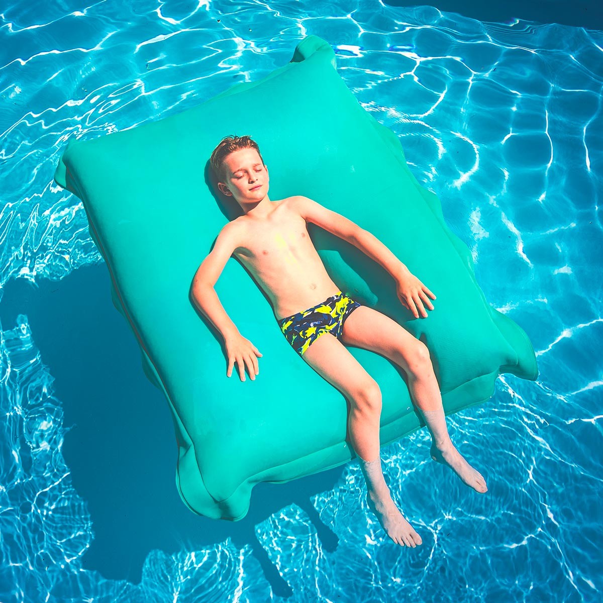 Pouf Piscine Turquoise