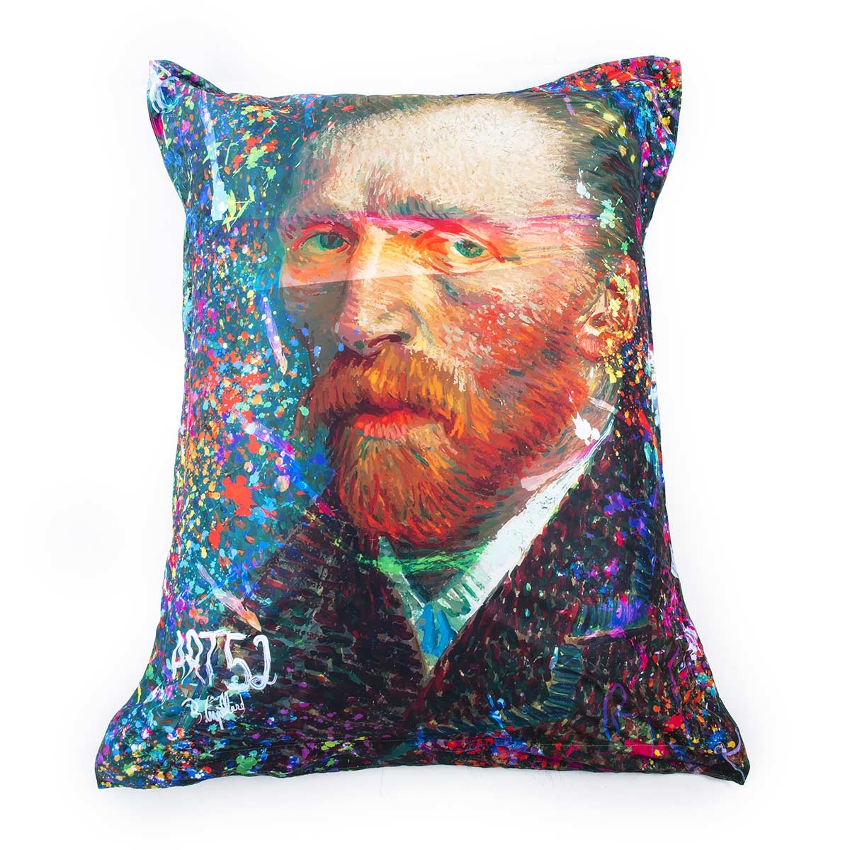 Pouf Géant ART52® - Van Gogh POP II, coussin géant imprimé œuvre Benjamin Cupillard, série limitée signée 50 exemplaires