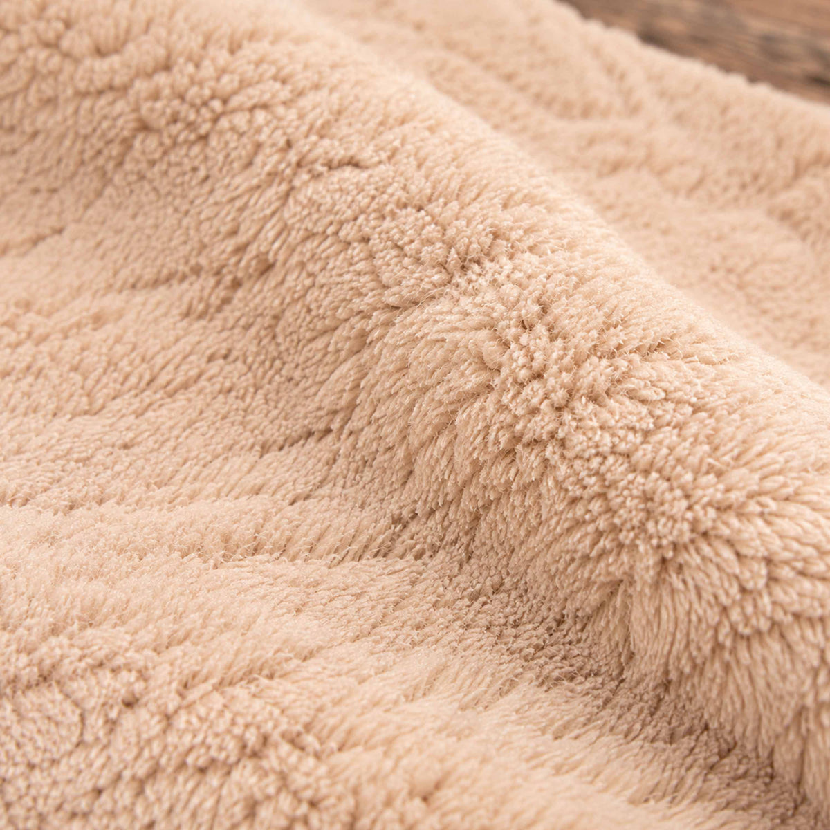Riesiger runder XXL Sitzsack Beige Fleece
