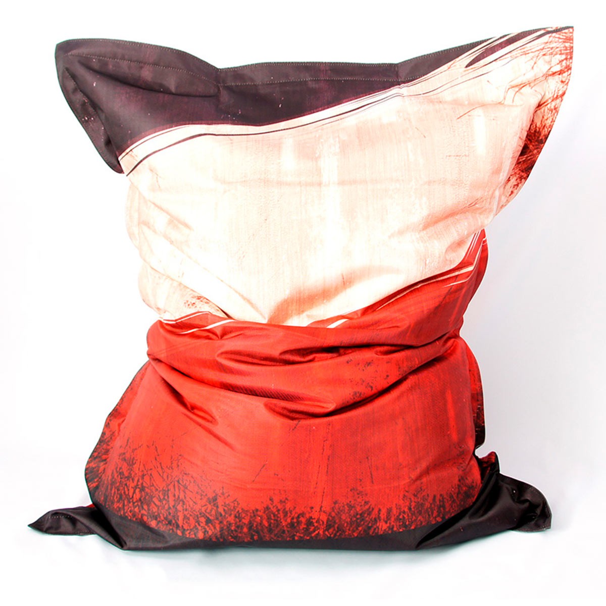 Pouf VINTAGE Drapeau Français XXL, coussin géant vintage rouge et blanc HD, design drapeau français