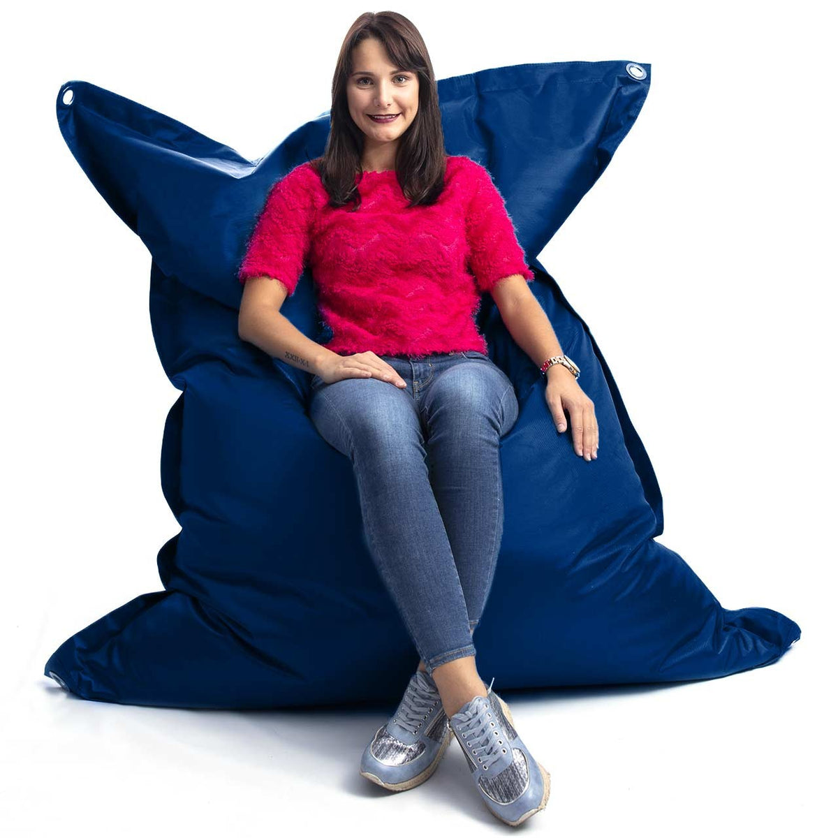 Housse Vide Pouf Géant XL Imperméable Extérieur Outdoor Bleu Marine IRON RAW BiG52, housse Big52 bleue marine