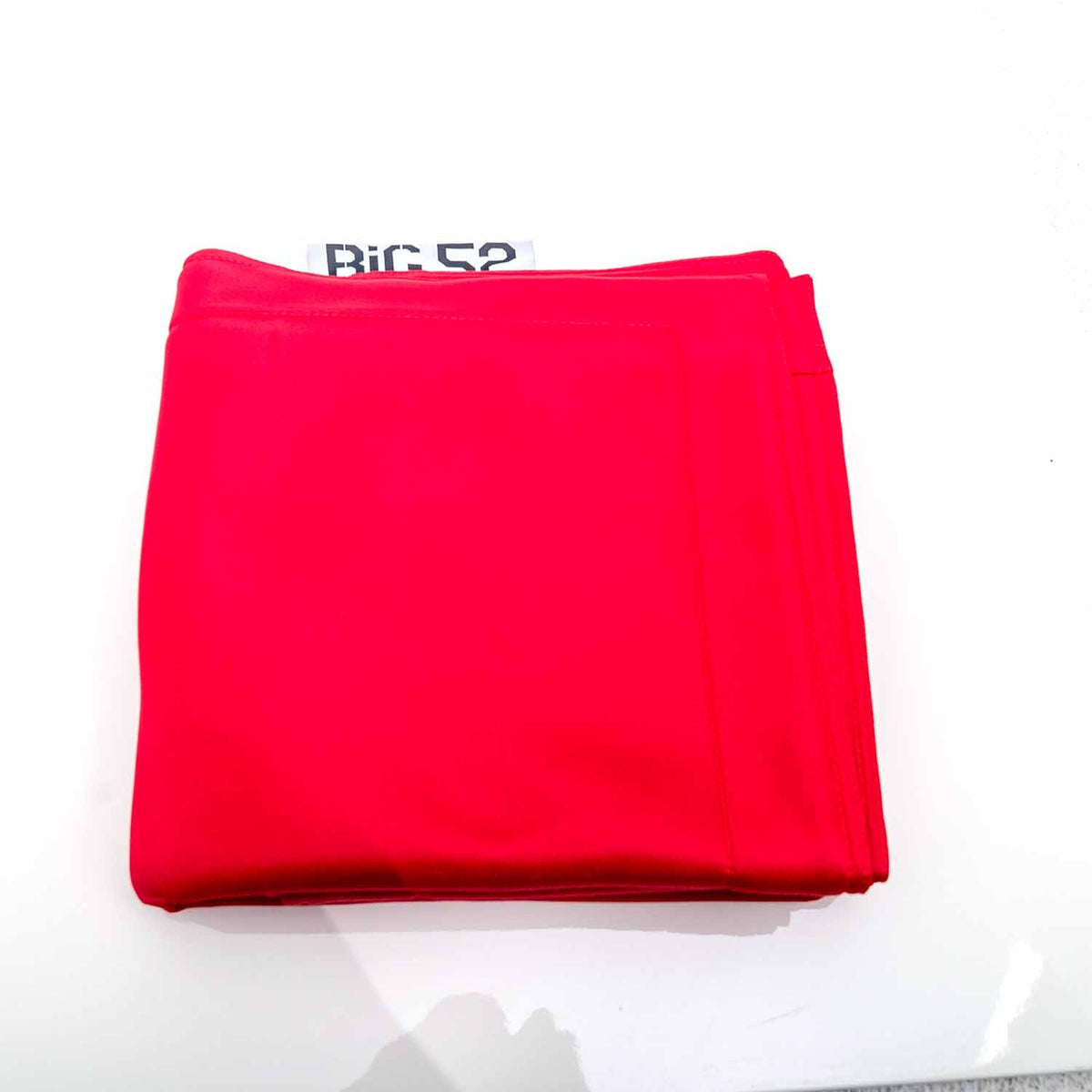 Housse pouf piscine rectangulaire vide Rouge - housse BiG52 POOL micro-perforée pour évacuation de l’eau