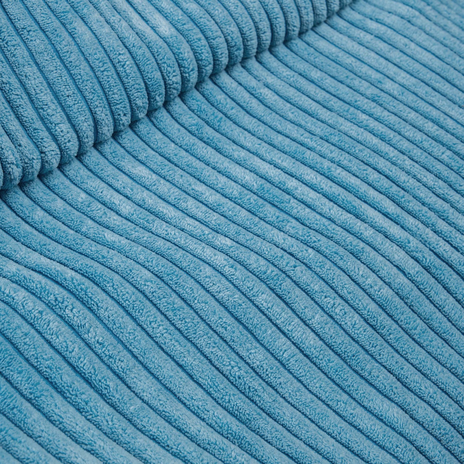 Corduroy Velvet Bean Bag Pouf Sky Blue