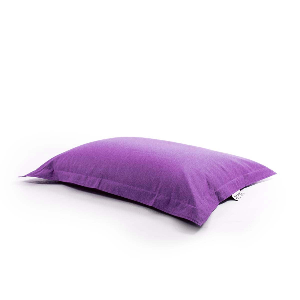 Housse Vide Pouf Lin Violet pour pouf géant XL, housse seule sans billes ni housse interne, intérieur cocooning