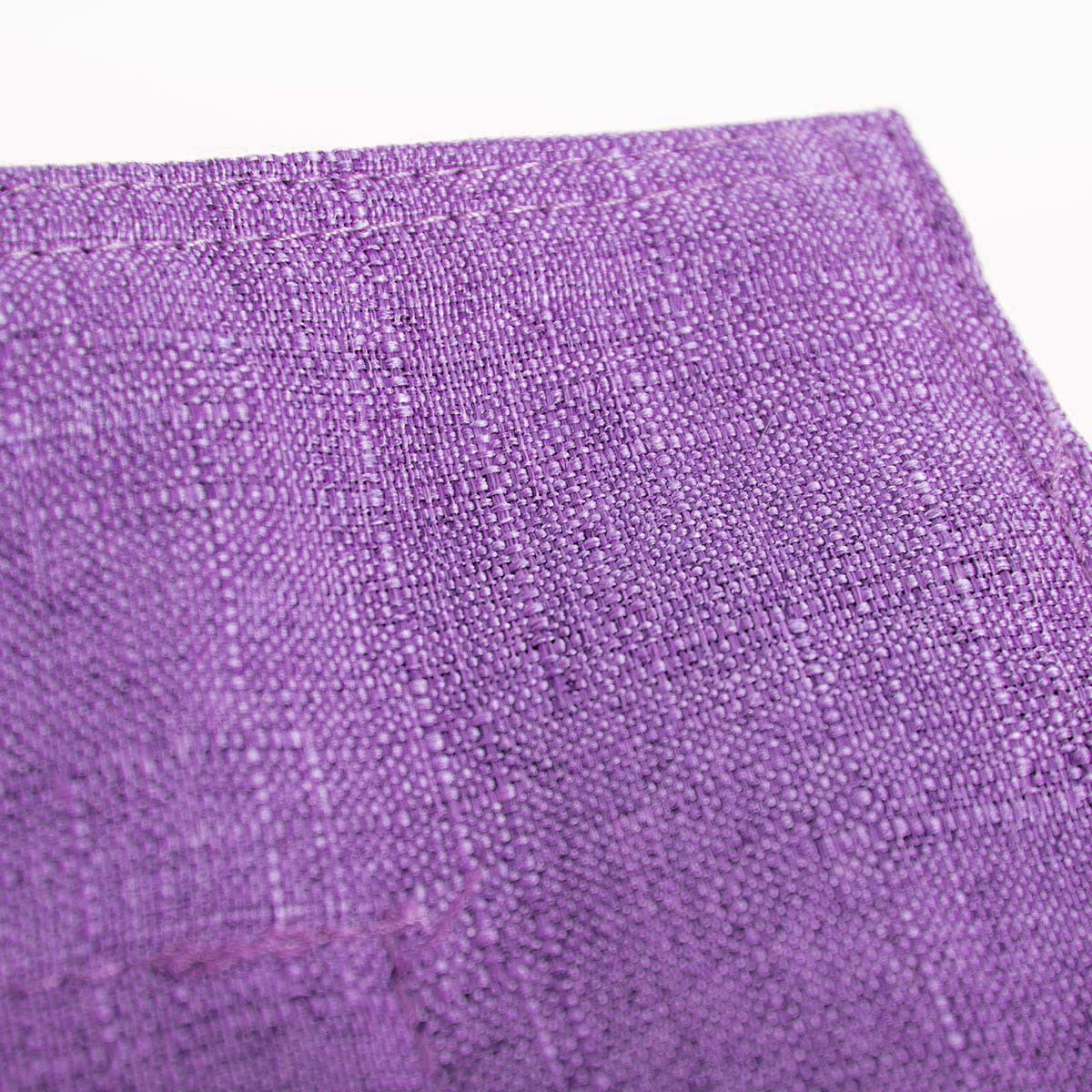Housse Vide Pouf Lin Violet tissu tissé texture détail couture pour BiG52 XL intérieur cocooning