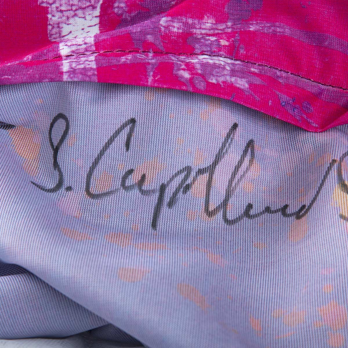 Pouf Géant ART52® - Mona Lisa POP : tissu imprimé haute qualité teinté dans la masse, signature de Benjamin Cupillard
