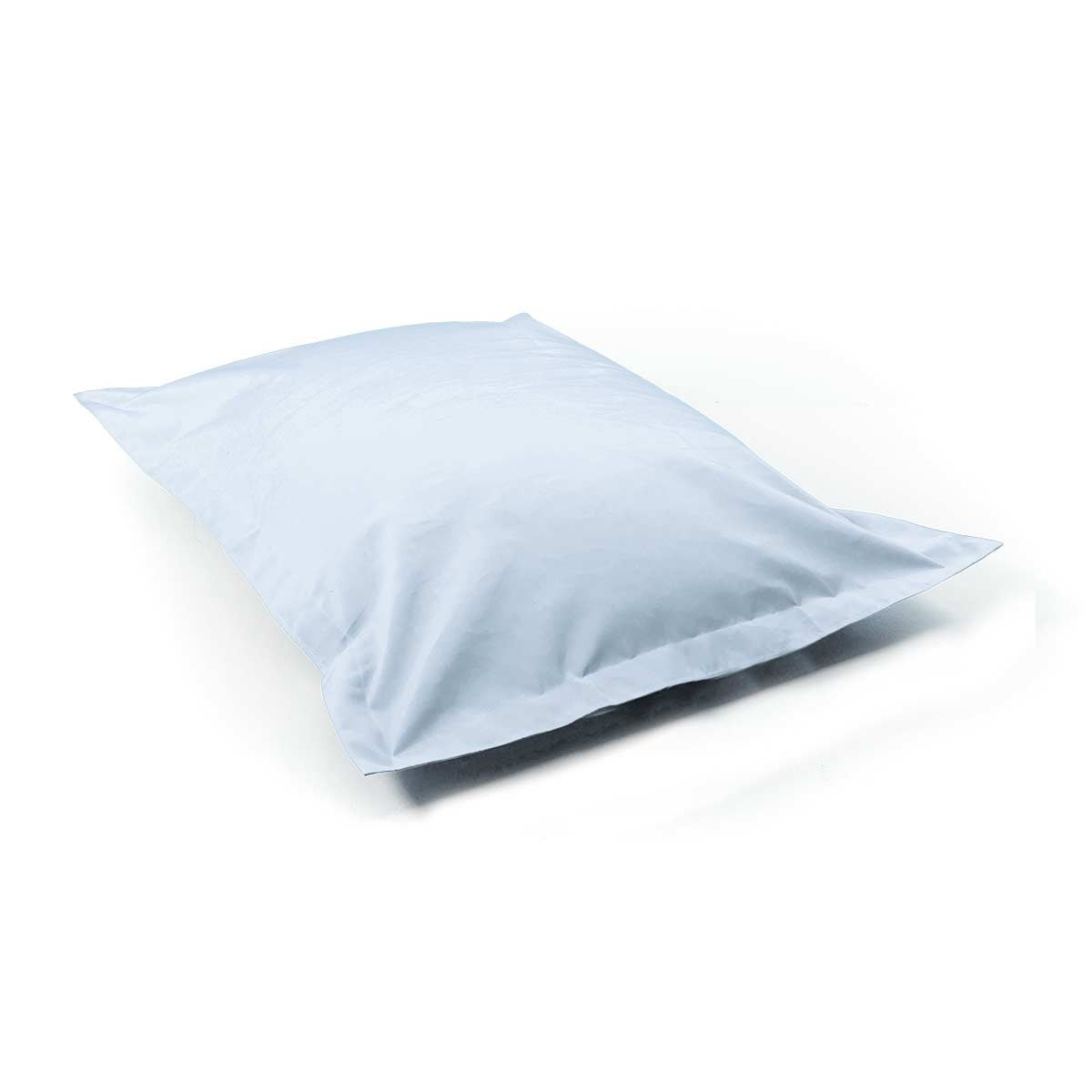Pouf Voile Bateau Gris géant 170x130 cm pour détente intérieure extérieure, housse bleu ciel style nautique