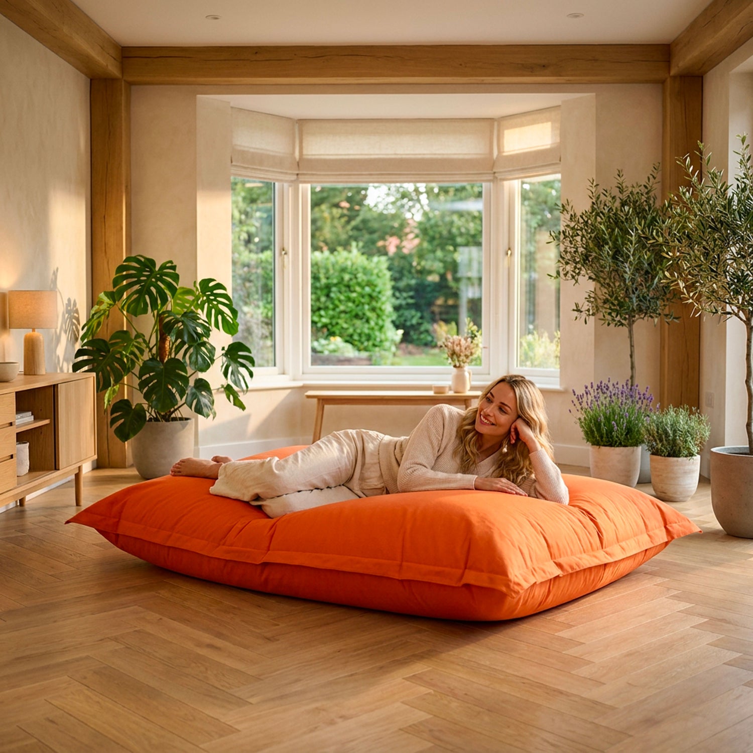 Pouf Giganteach XXL Oráiste BiG52 Classic