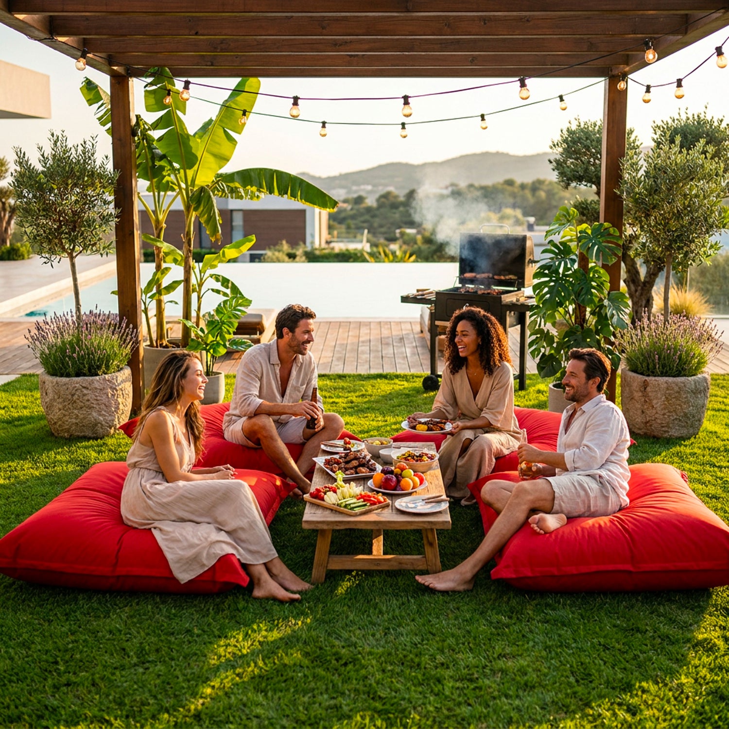 Pouf Géant XXL Rouge BiG52 Classic