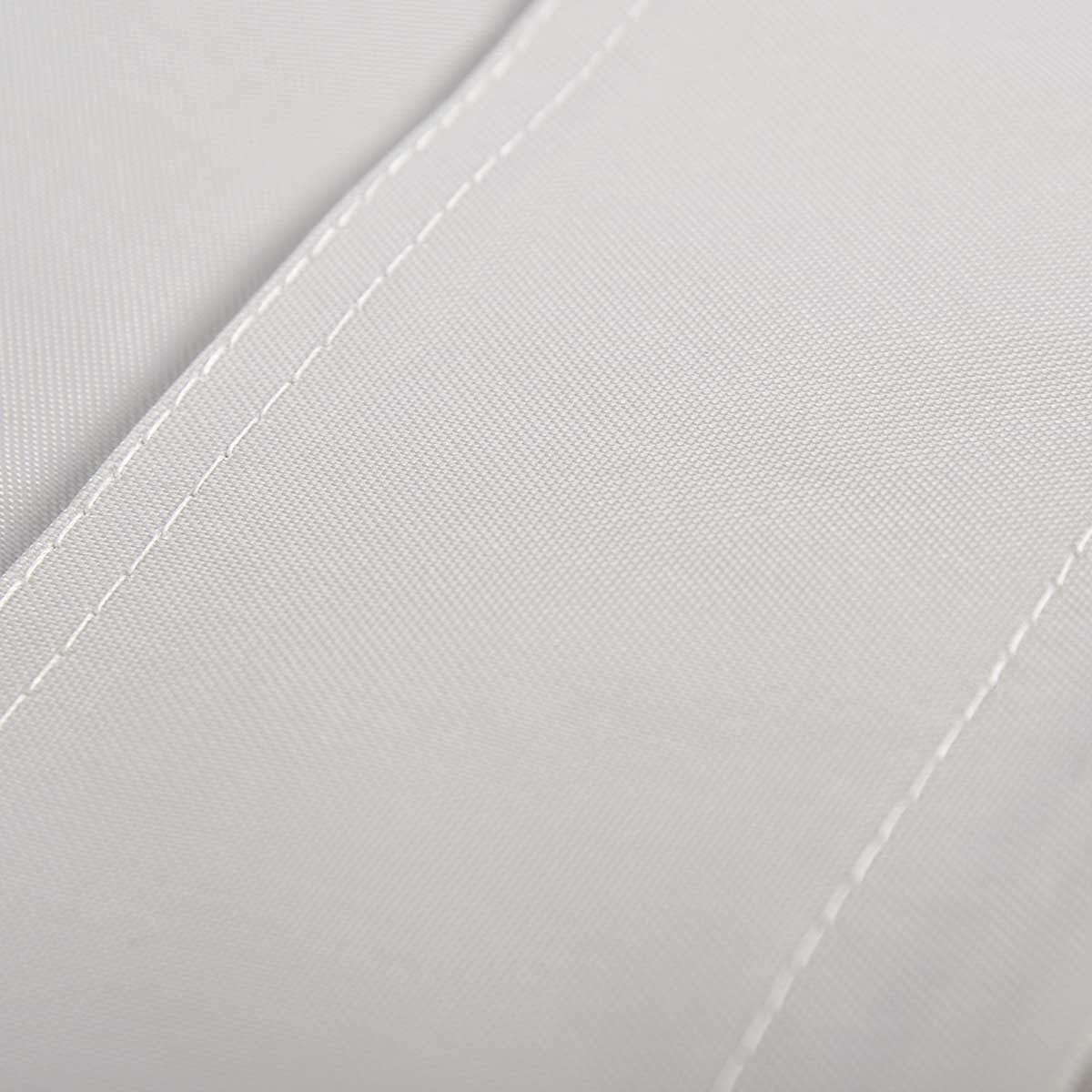 Pouf Géant XL Beige, zoom sur la housse en tissu texturé et coutures blanches, mobilier salon chambre jardin