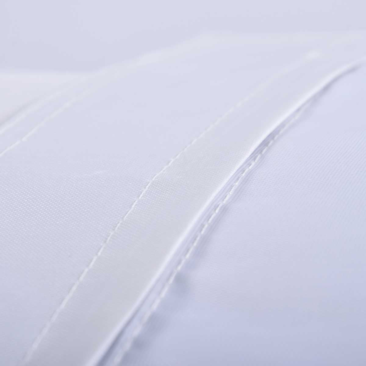 Détail tissu du Pouf Géant XL Blanc, finition blanche résistante pour salon, chambre ou jardin
