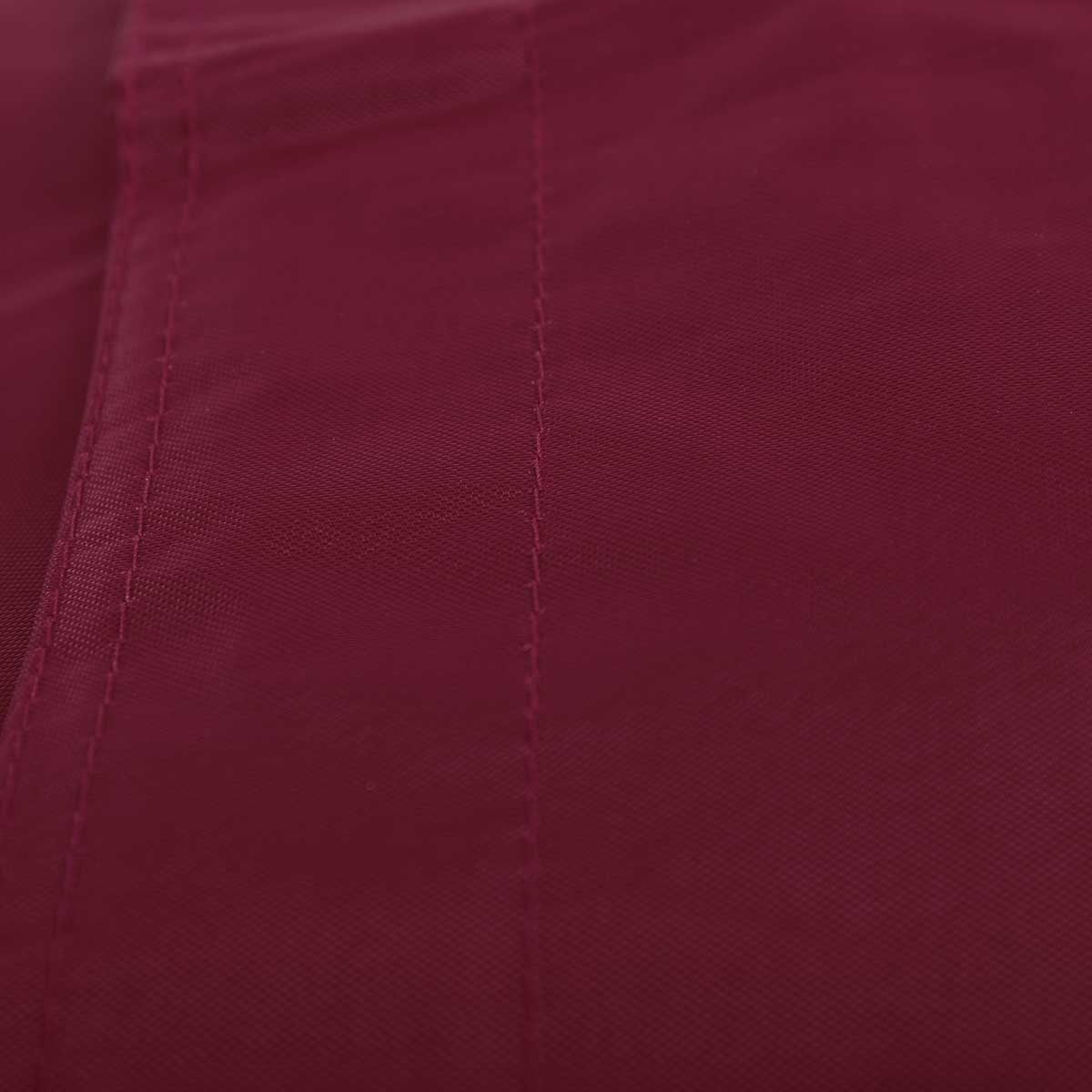 Pouf Géant XL Bordeaux, gros tissu bordeaux et coutures de finition, pouf XXL pour salon ou chambre