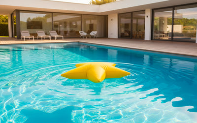 Pouf Piscine, Étoile de Mer Jaune