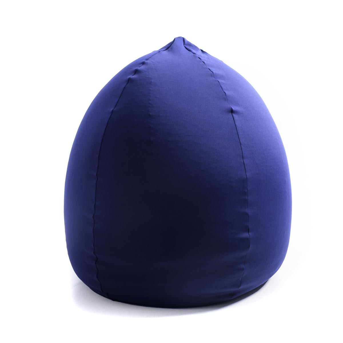 Pouf Poire Stretch Bleu Marine, pouf géant pour intérieur, tissu ultra souple, assise confortable pour salon ou chambre