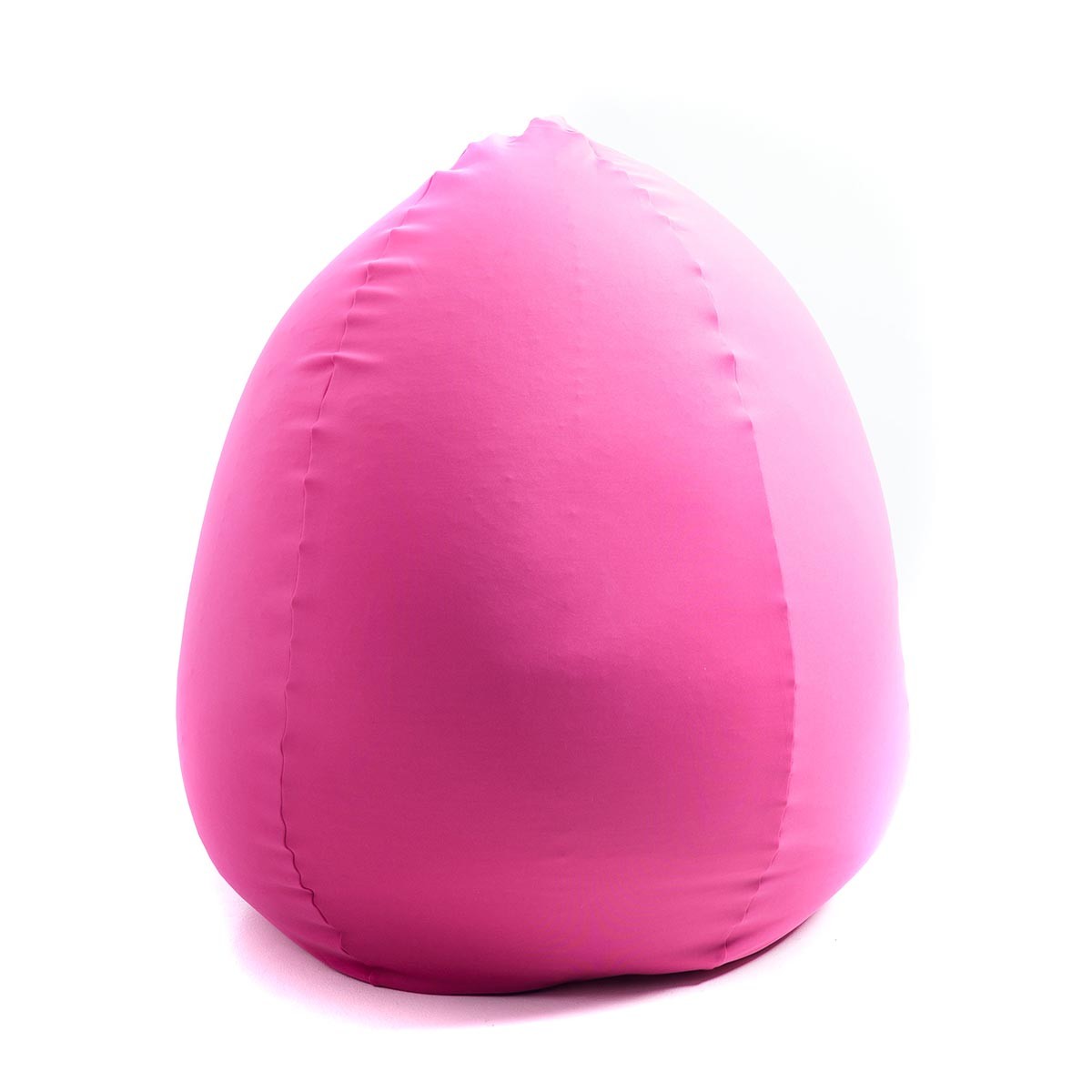 Pouf Poire Stretch Rose pour intérieur, coussin géant en tissu ultra souple, assise confortable pour salon ou chambre