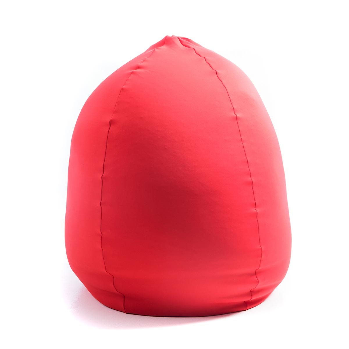 Pouf Poire Stretch Rouge BiG52 pour intérieur, tissu ultra souple, grand pouf d’assise relax