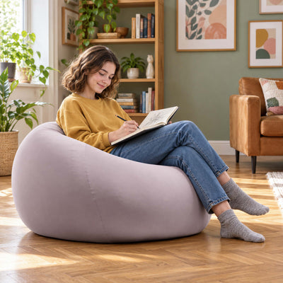 Pouf Poire Stretch Taupe